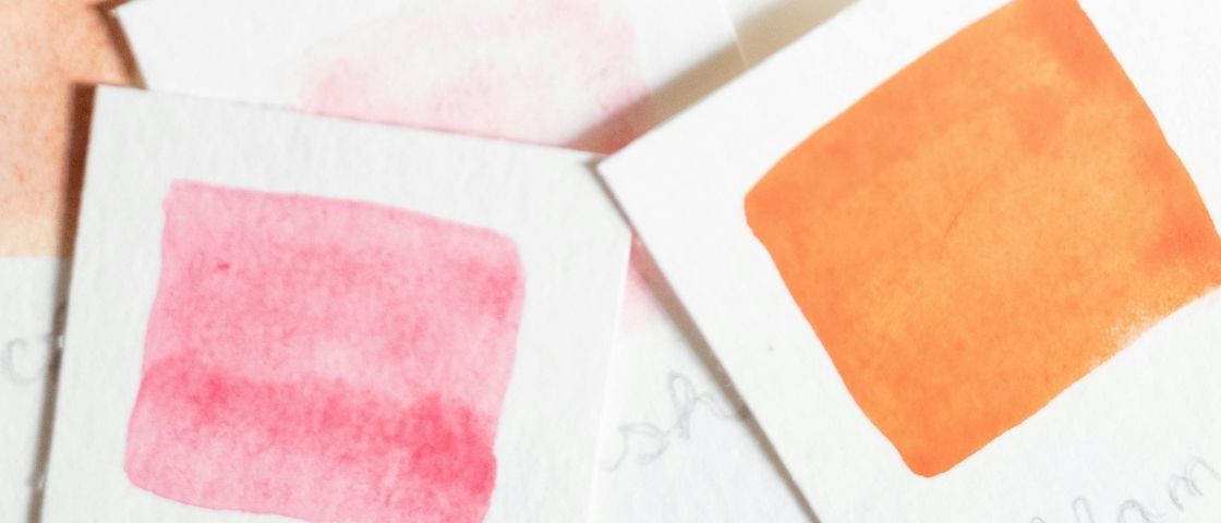 Nuancier de couleurs aquarelle