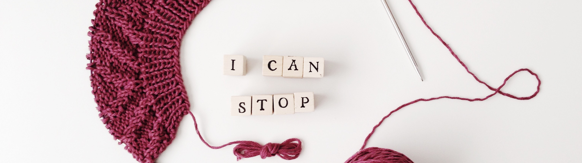 Bannière pour passionnés de tricot