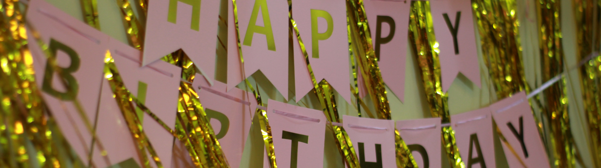 Banderole "Happy Birthday"