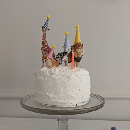Gâteau avec des animaux