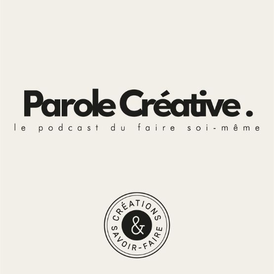 Logo noir du podcast Parole Créative