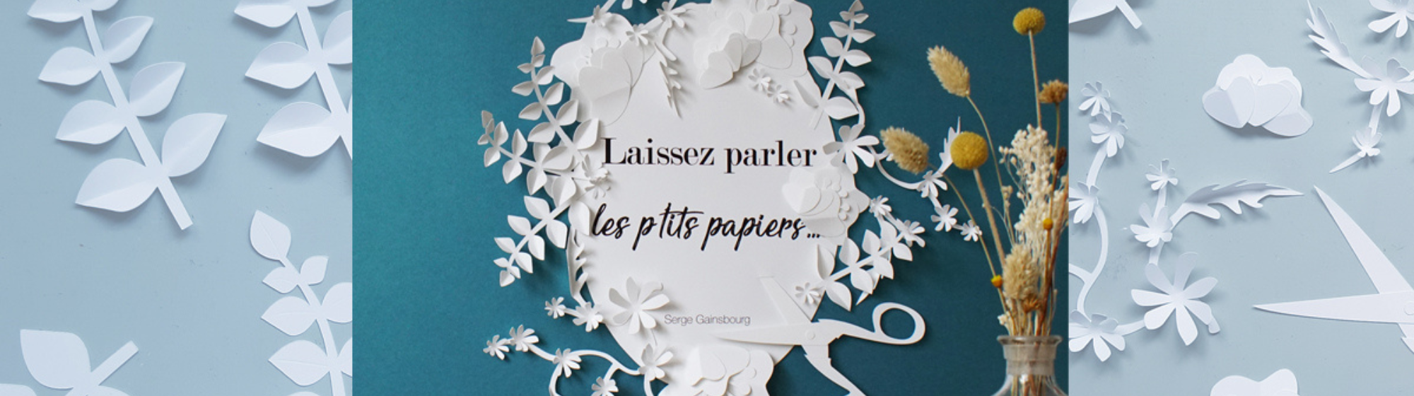Affiche citation les ptits papiers fleuris