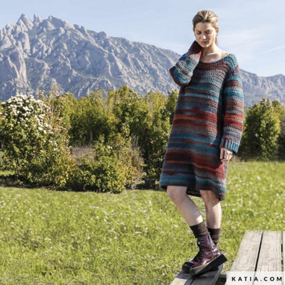 La robe tricotée de Katia