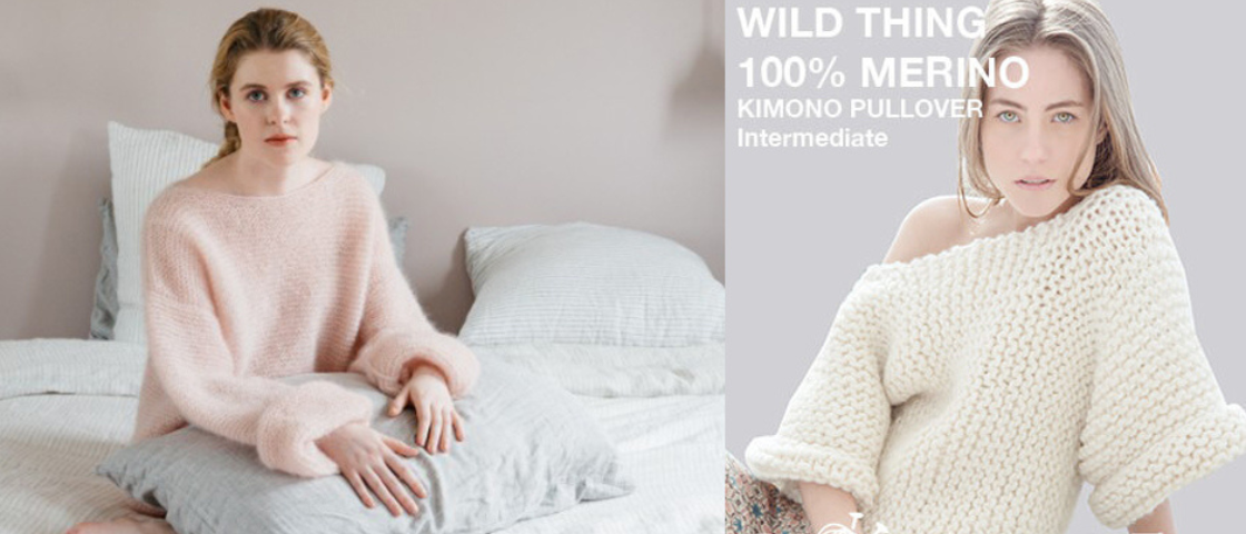 Tricot oversize point mousse