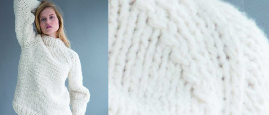 Tuto pull oversize tricot blanc
