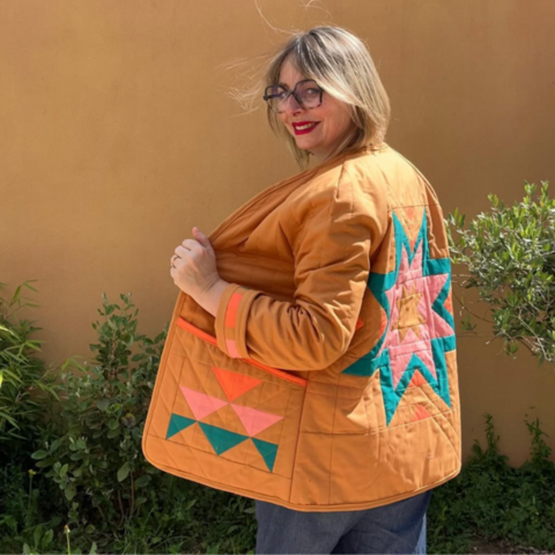 Veste quilt moderne de Charlie Pompon