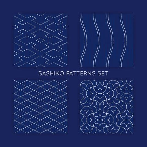 Aiguilles piquées dans un coussin en feutrine bleue, vue macro