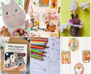 Créations douces et illustrations enfantines dans l’univers d’Helena Zaïchik.