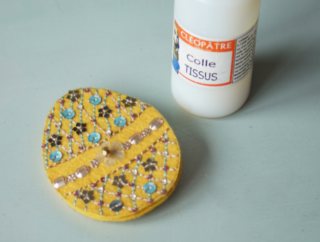 Tuto oeuf de pâques en sequins - Etape 10