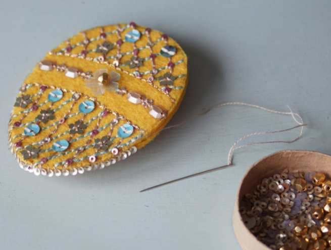 Tuto oeuf de pâques en sequins - Etape 11