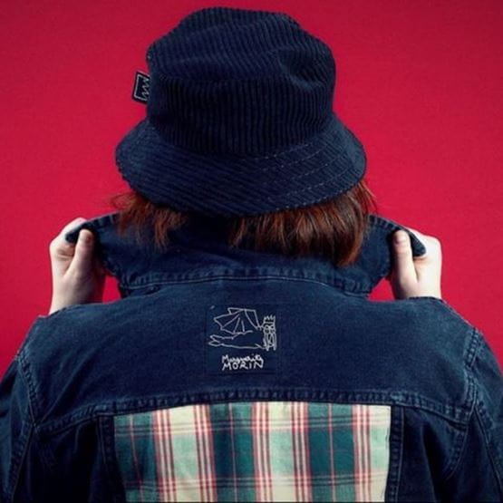 Veste en jean personnalisée avec du patchwork