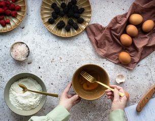 Ingrédients pour préparation d'une recette de cuisine
