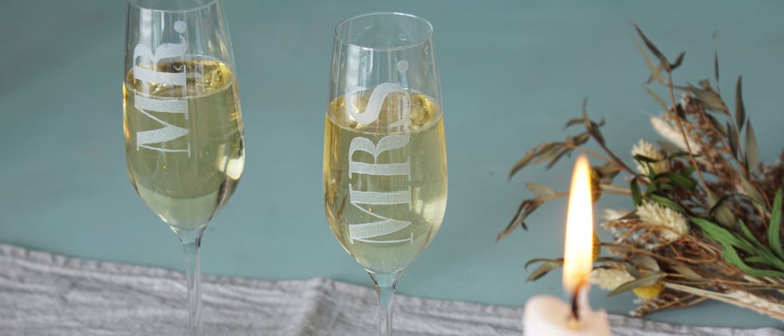 Coupe de champagne personnalisee tuto DIY saint Valentin