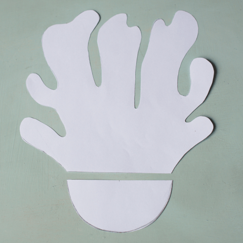 Etape 3 du tuto vase en forme de corail