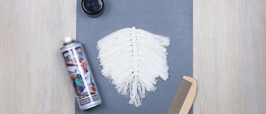Etape 12 du tuto macramé
