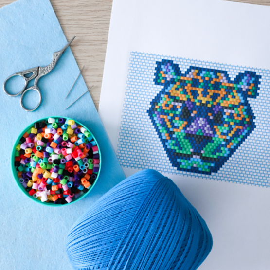 Matériel nécessaire pour réaliser le tuto tissage brick stitch