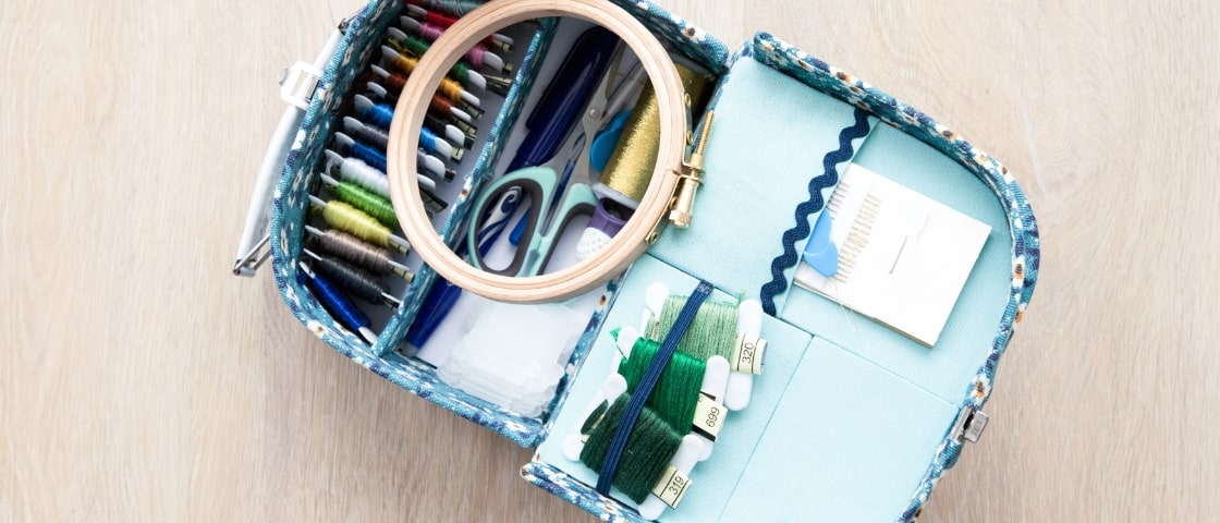 Valisette de rangement nécessaire de couture