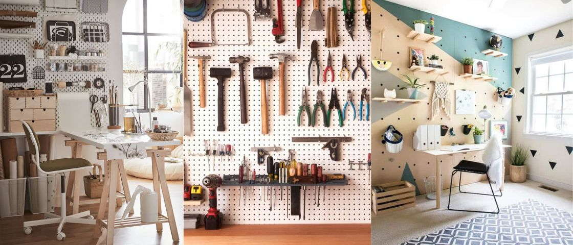 Pegboard pour ranger ses outils de bricolage 